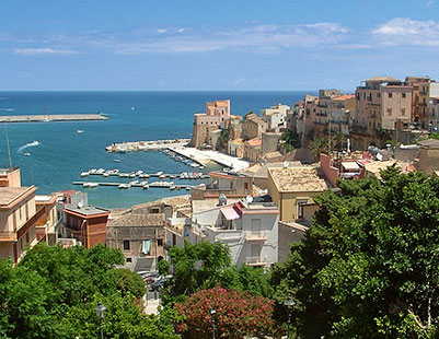 opSicilie - Foto's van Castellammare del Golfo op Sicilie