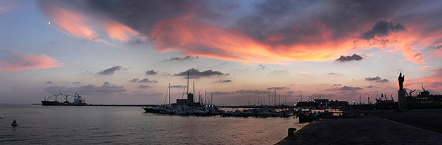 opSicilie - de haven van trapani, Sicilië