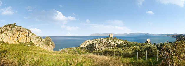 opSicilie - de kust bij scopello, Sicilië