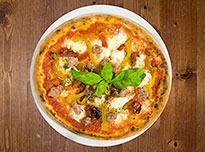 opSicilie - Il Cavellino Bianco in Balestrate voor een heerlijke pizza.